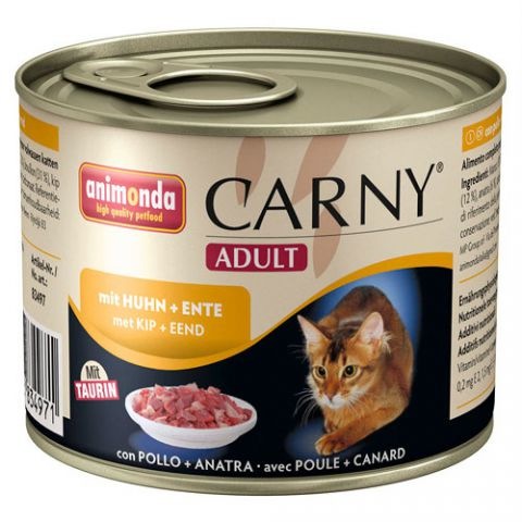Animonda Carny (Анимонда Карни) Adult. Консервы для кошек с курицей и уткой, 200 гр