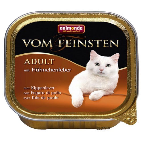 Animonda Vom Feinsten (Анимонда Вом Фейштн) Adult. Консервы для кошек с куриной печенью, 100 гр