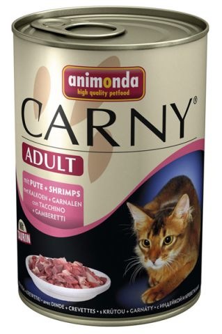 Animonda Carny (Анимонда Карни) Adult. Консервы для кошек с индейкой и креветками, 400 гр