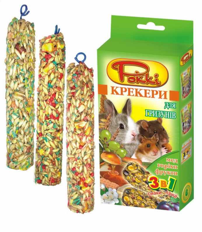 Рокки - крекеры для грызунов (3 шт х 70 г)