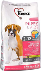 1st Choice (ФестЧойс) Puppy Lamb and Fish. Сухой корм для щенков всех пород, склонных к аллергии с ягненком и рыбой, 0,350 кг