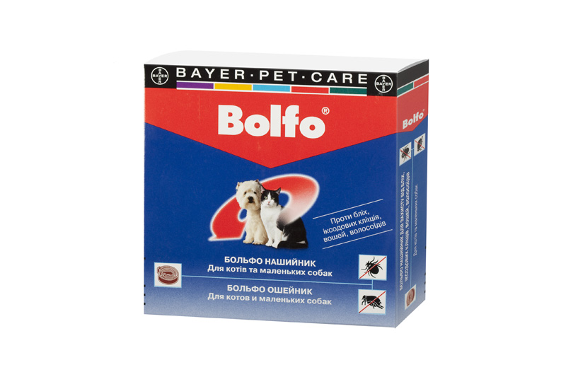 Bolfo (Больфо). Ошейник противопаразитарный для кошек и малых пород собак, 35 см. Bayer (Байер)
