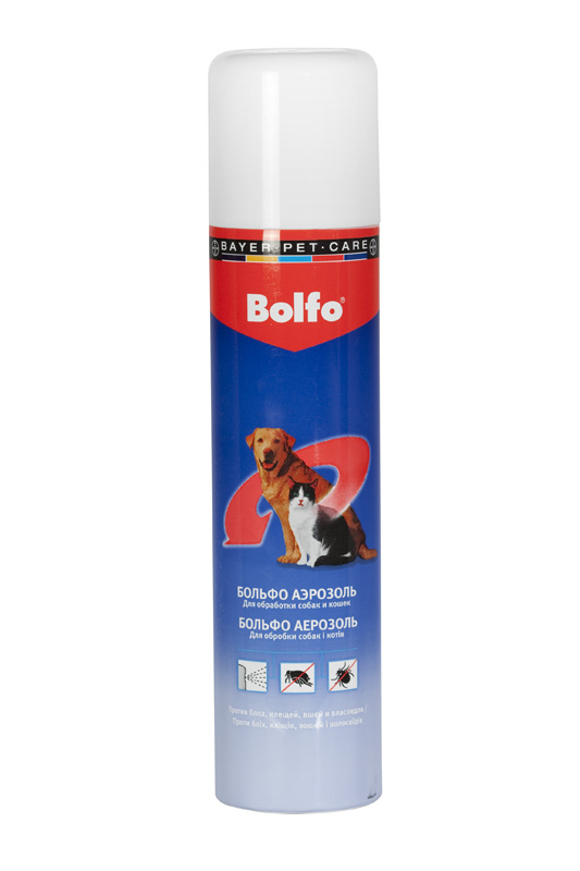 Bolfo (Больфо). Спрей противопаразитарный для собак и кошек, 250 мл. Bayer (Байер)