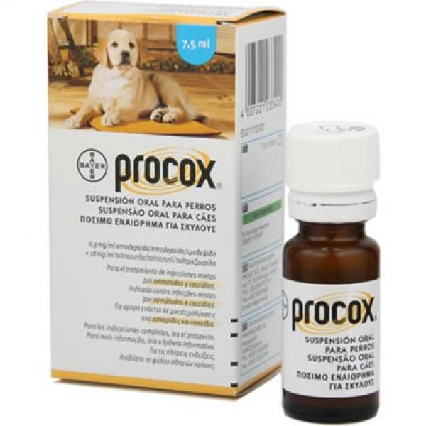 Прококс (Procox). Антигельминтная суспензия для щенков и собак, 7,5 мл. Bayer (Байер)