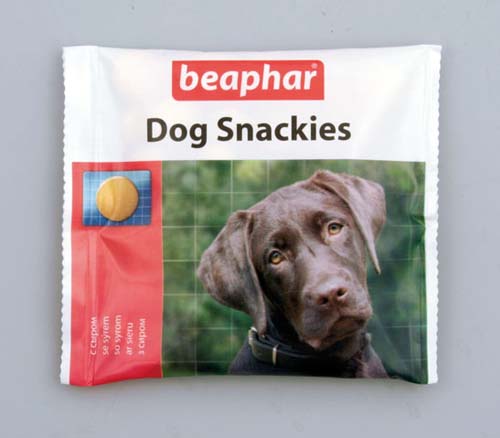 Beaphar (Бифар) Dog Snackies Витаминизированное лакомство с сыром для собак (40 табл)