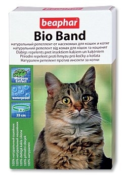 Beaphar Bio Band (Бифар Био Бенд). Ошейник противопаразитарный биологический для кошек, 35 см