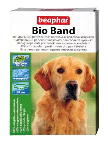 Beaphar Bio Band (Бифар Био Бенд). Ошейник противопаразитарный биологический для собак, 65 см