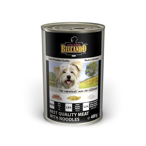 Belcando (Белкандо) Best Quality Meat. Консервы для взрослых собак с мясом и лапшой, 400 гр