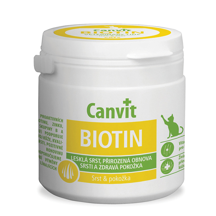 Canvit Biotin. Добавка для здоровья кожи и шерсти для котов, 100 гр