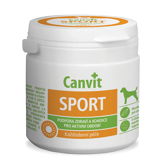 Canvit Sport. Комплекс витаминов и микроэлементов при повышенных физических нагрузках для собак, 100 гр