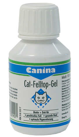Cat Felltop Gel. Препарат для лечения и профилактики проблем кожи и шерсти для кошек, 100 мл. Сanina (Канина)