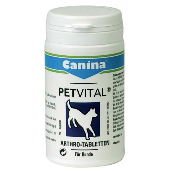 Petvital Arthro-Tabs. Препарат для укрепления связочного аппарата и суставов для собак и кошек, 60 табл. Canina (Канина)