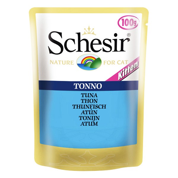 Schesir (Шезир) Kitten. Консервы для котят с тунцом, 100 гр