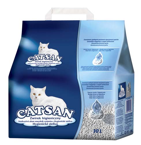 Catsan (Кэтсан). Минеральный впитывающий наполнитель для кошачьего туалета, 5 л