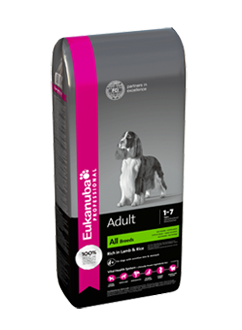 Eukanuba (Эукануба) Adult All Breeds Lamb and Rice. Сухой корм для взрослых собак всех пород с ягненком и рисом, 18 кг