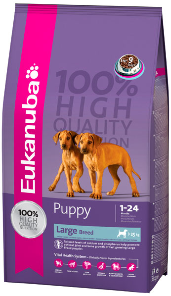 Eukanuba (Эукануба) Puppy Large Breed. Сухой корм для щенков крупных и гигантских пород, 3 кг