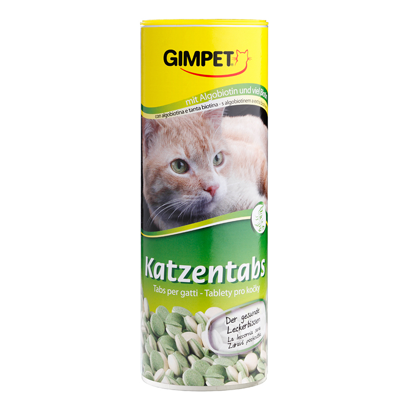 Katzentabs. Витамины для кошек с морскими водорослями (алгобиотином), 710 шт. Gimpet (Джимпет)