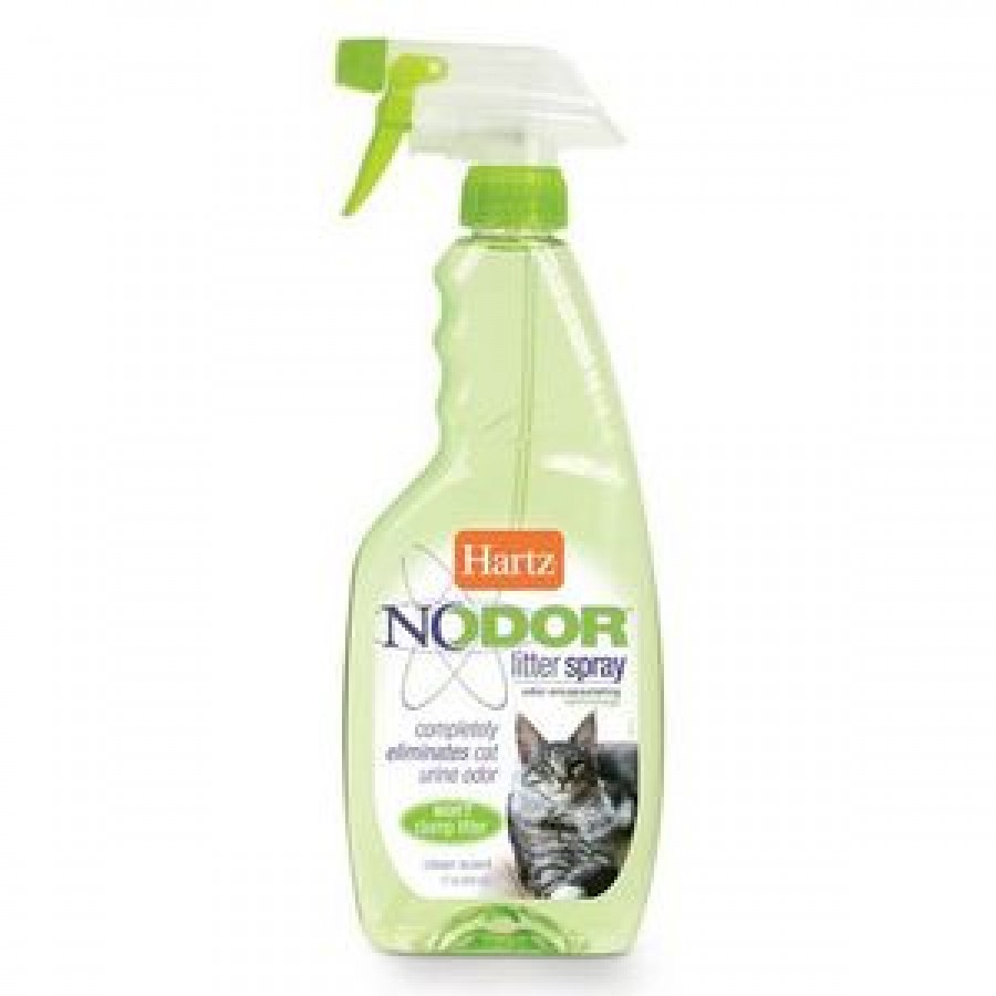 Nodor litter spray. Уничтожитель запаха в кошачьих туалетах ароматизированный, 503 мл. Hartz (Хартц)