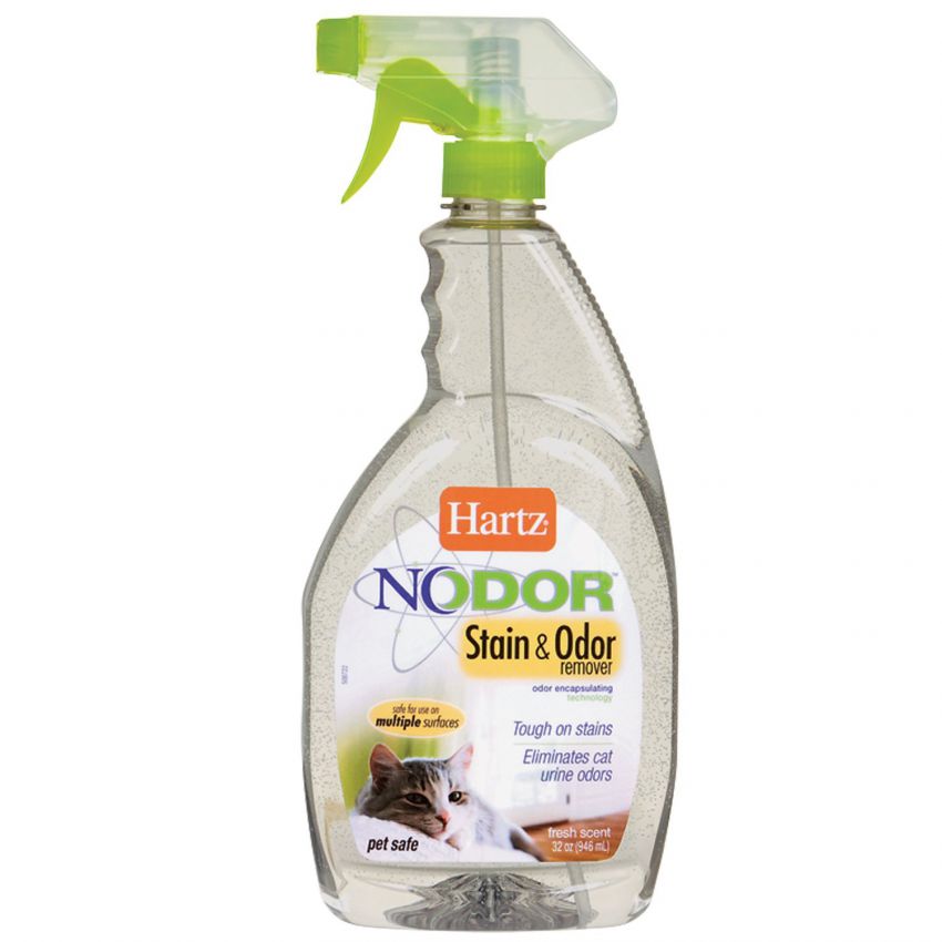 Nodor Stain and Odor remover. Уничтожитель пятен и запахов оставленных котами, 946 мл. Hartz (Хартц)