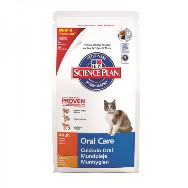 Hills (Хилс) Adult Oral Care. Сухой корм для взрослых кошек для ухода за полостью рта, 0,250 кг