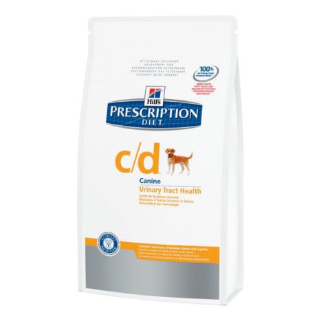 Hills (Хилс) Prescription Diet Canine c/d. Сухой диетический корм для собак для профилактики и лечения мочекаменной болезни, 5 кг
