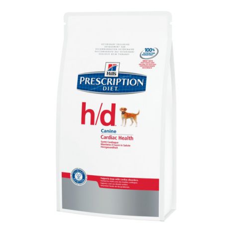 Hills (Хилс) Prescription Diet Canine h/d. Сухой диетический корм для собак при заболеваниях сердца, 5 кг