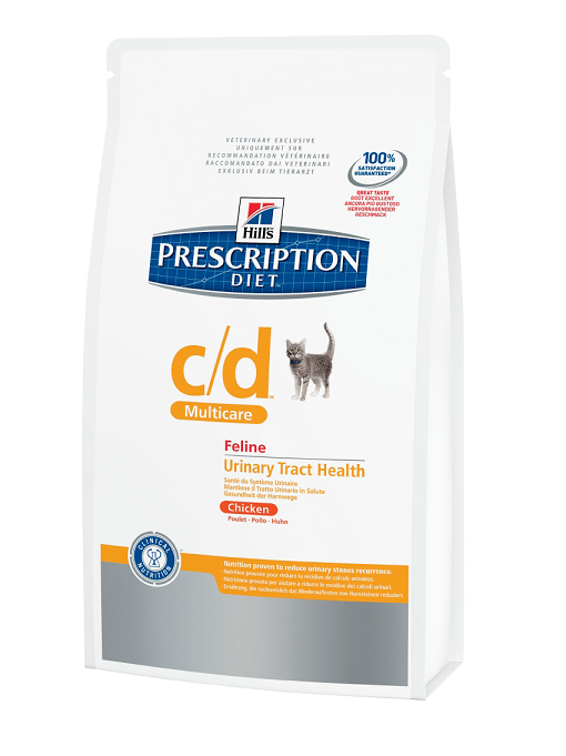 Hills (Хилс) Prescription Diet Feline с/d. Сухой диетический корм для кошек с курицей для профилактики мочекаменной болезни 0,4 кг
