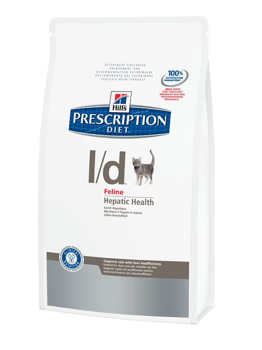 Hills (Хилс) Prescription Diet Feline l/d. Сухой диетический корм для кошек при заболеваниях печени, 1.5 кг