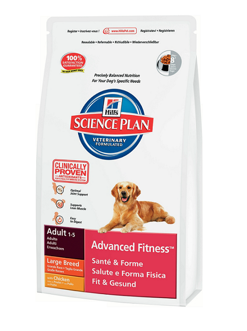 Hills (Хилс) Adult Advanced Fitness Large Breed. Сухой корм для взрослых собак крупных пород с курицей, 3 кг