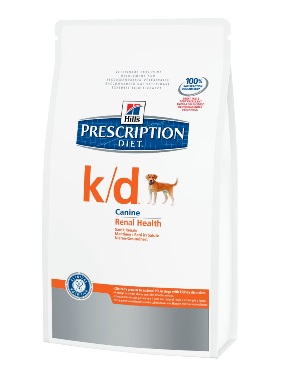 Hills (Хилс) Prescription Diet Canine k/d. Сухой диетический корм для собак при заболеваниях почек, 2 кг