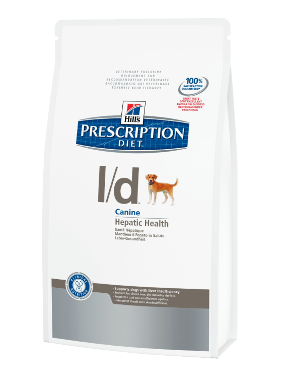 Hills (Хилс) Prescription Diet Canine l/d. Сухой диетический корм для собак при заболеваниях печени, 2 кг
