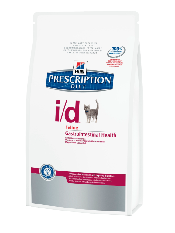 Hills (Хилс) Prescription Diet Feline i/d. Сухой диетический корм для кошек при заболеваниях желудочно-кишечного тракта, 0,4 кг