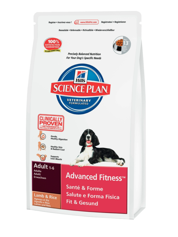 Hills (Хилс) Adult Advanced Fitness Lamb and Rice. Сухой корм для взрослых собак с ягненком и рисом, 3 кг