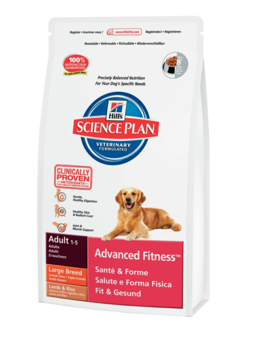 Hills (Хилс) Adult Advanced Fitness Large Breed Lamb and Rice. Сухой корм для взрослых собак крупных пород с ягненком и рисом, 3 кг