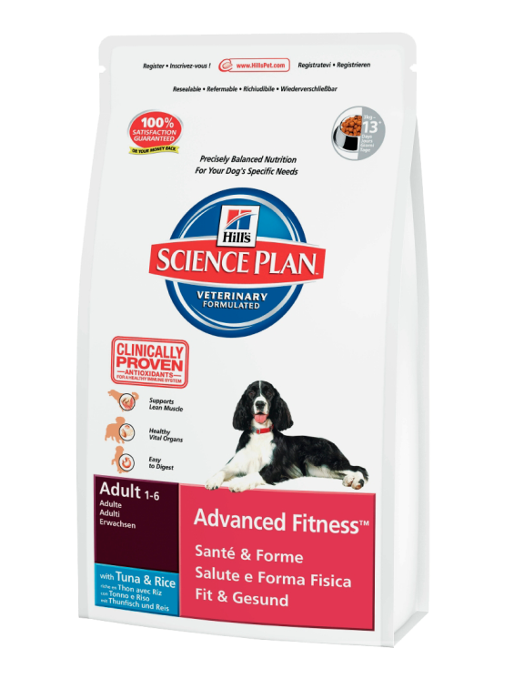 Hills (Хилс) Adult Advanced Fitness Tuna and Rice. Сухой корм для взрослых собак с тунцом и рисом, 3 кг