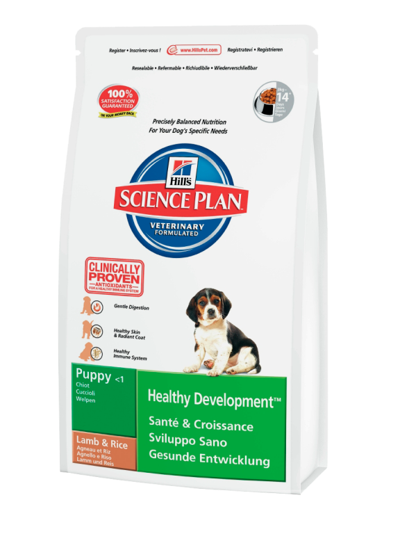 Hills (Хилс) Puppy Healthy Development Lamb and Rice. Сухой корм для щенков с ягненком и рисом, 1 кг