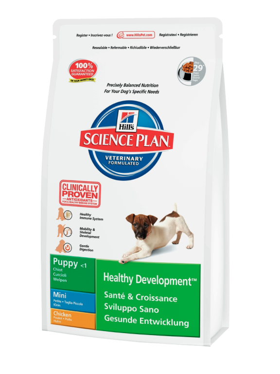 Hills (Хилс) Puppy Healthy Development Mini. Сухой корм для щенков малых пород с курицей, 1 кг