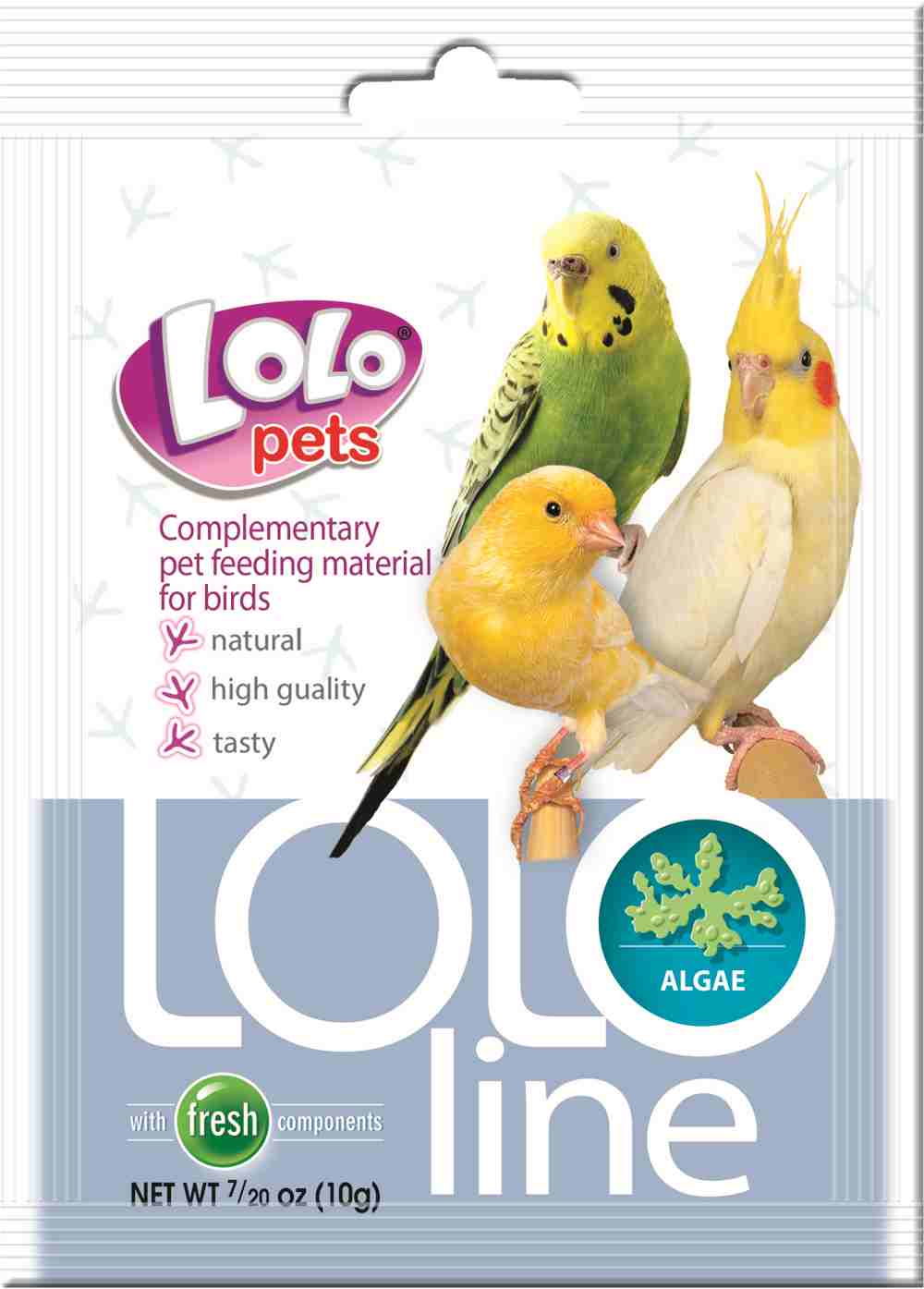 Подкормка Водоросли для птиц Lololine, 10 гр. Lolopets (Лолопэтс)
