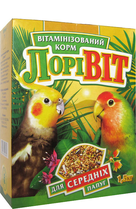 Лори. Лоривит для средних попугаев 1.5 кг