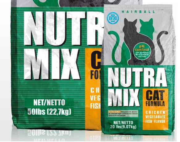 Nutra Mix (Нутра Микс) Hairball. Сухой корм для взрослых кошек для выведения шерсти, 1 кг