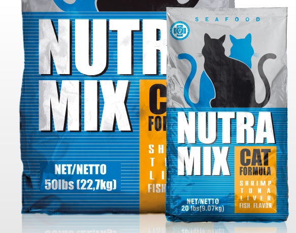 Nutra Mix (Нутра Микс) Seafood. Сухой корм для взрослых кошек с морепродуктами, 9,07 кг