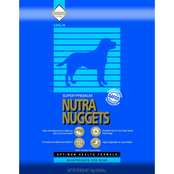 Nutra Nuggets (Нутра Нагетс) Maintainance. Сухой корм для взрослых собак (синяя), 3 кг