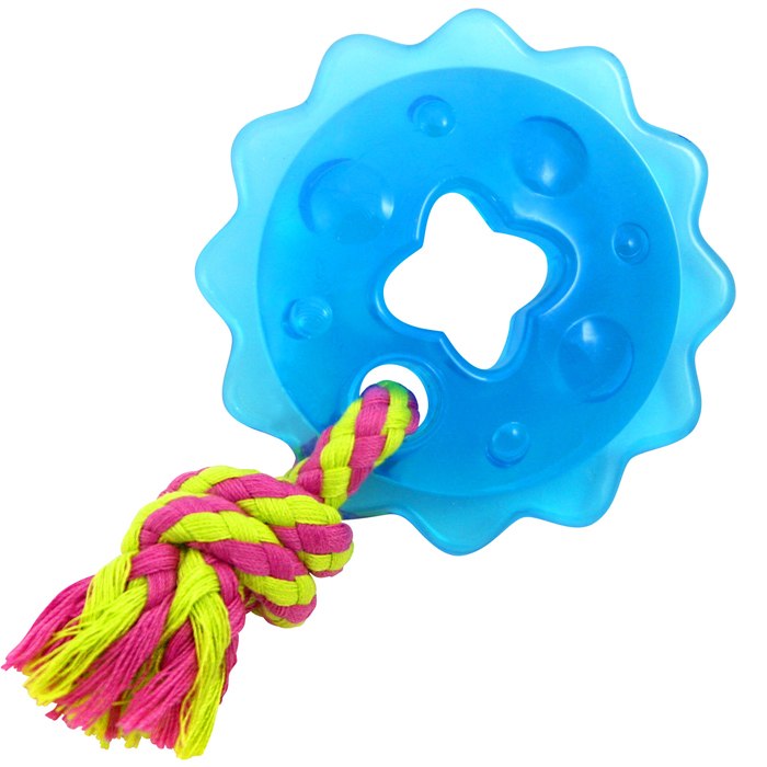 Petstages (Пэтстейджс) Mini Orka Ring with Rope - Игрушка для собак Мини Орка звездочка с канатом (pt238)