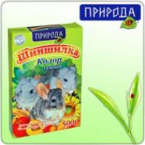 Шиншилка Колор+Энзим. Полноценный витаминизированный корм для шиншилл, 500 гр. ТМ Природа
