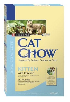 Cat Chow (Кэт Чау) Кitten. Сухой корм для котят с курицей, 0,4 кг