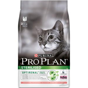 Pro Plan (Про План) Sterilised Salmon. Сухой корм для кастрированных кошек с лососем, 0,4 кг