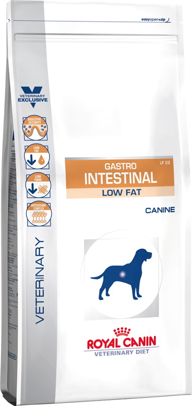 Royal Canin (Роял Канин) Gastro Intestinal Low Fat. Сухой диетический корм с ограниченным содержанием жиров для собак при нарушении пищеварения, 1,5 кг