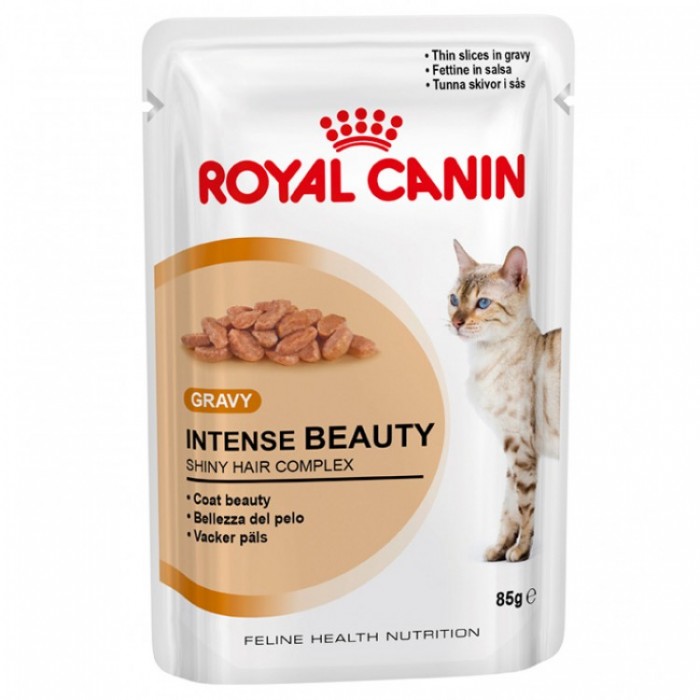 Royal Canin (Роял Канин) Intense Beauty. Консервированный корм для кошек для поддержания красоты шерсти, 85 гр