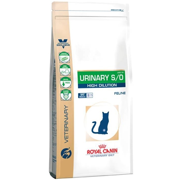Royal Canin (Роял Канин) Urinary High Dilution. Сухой диетический корм для кошек при мочекаменной болезни и цистите, 0,4 кг.