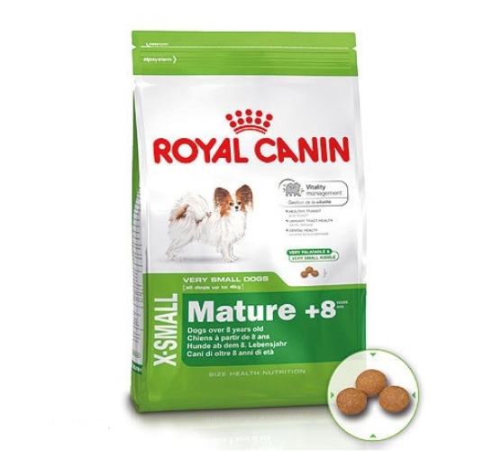 Royal Canin (Роял Канин) X-Small Mature 8+. Сухой корм для собак миниатюрных пород старше 8 лет, 0,5 кг
